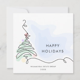 Elegant Minimalistisk korporativ jul Hälsning Julkort