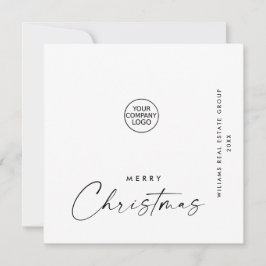 Elegant Minimalistisk korporativ jul Hälsning Julkort