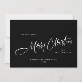 Elegant Minimalistisk korporativ jul Hälsning Julkort