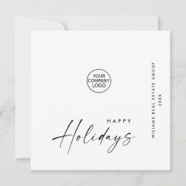 Elegant Minimalistisk korporativ jul Hälsning Julkort