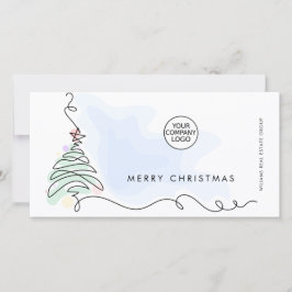 Elegant Minimalistisk korporativ jul Hälsning Julkort