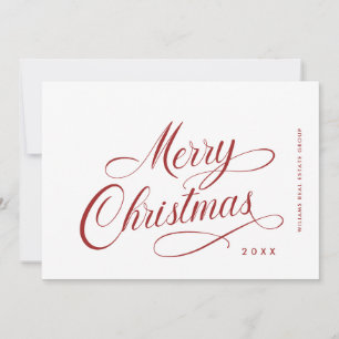 Elegant Minimalistisk korporativ jul Hälsning Julkort