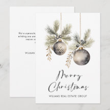 Elegant Minimalistisk korporativ jul Hälsning