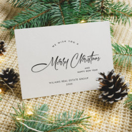 Elegant Minimalistisk korporativ jul Hälsning Julkort