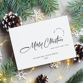 Elegant Minimalistisk korporativ jul Hälsning Julkort