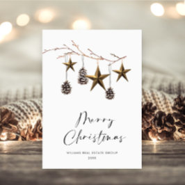 Elegant Minimalistisk korporativ jul Hälsning Julkort