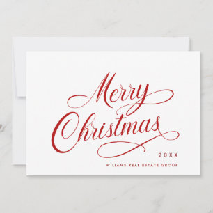Elegant Minimalistisk korporativ jul Hälsning Julkort