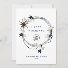 Elegant Minimalistisk korporativ jul Hälsning Julkort