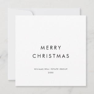 Elegant Minimalistisk korporativ jul Hälsning Julkort