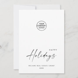 Elegant Minimalistisk korporativ jul Hälsning Julkort