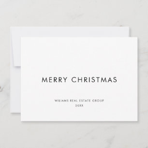 Elegant Minimalistisk korporativ jul Hälsning Julkort