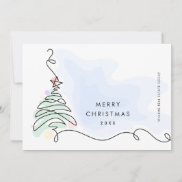 Elegant Minimalistisk korporativ jul Hälsning Julkort