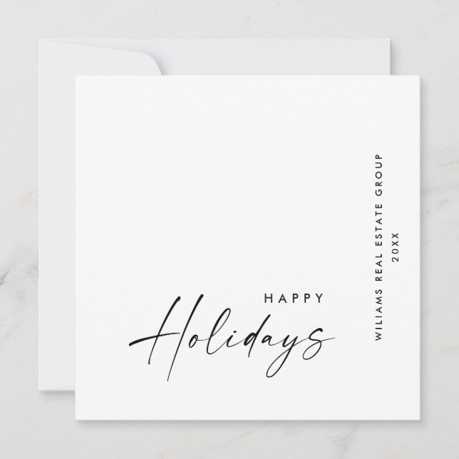 Elegant Minimalistisk korporativ jul Hälsning Julkort (Framsida)