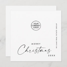 Elegant Minimalistisk korporativ jul Hälsning Julkort