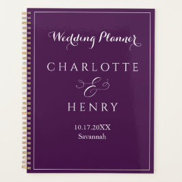 Elegant Minimalistisk Lila Bröllop