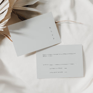Elegant Minimalistisk ljussned blå OSA kort