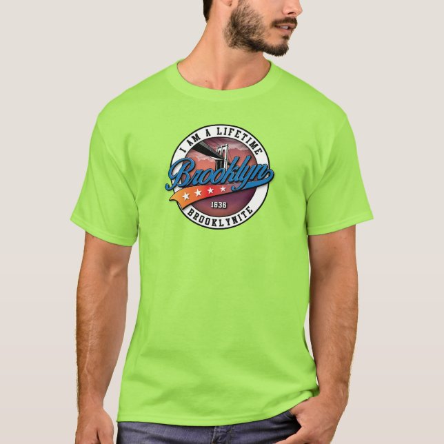 Elegant minimalistisk logodesign för Brooklyn Lime T Shirt (Framsida)