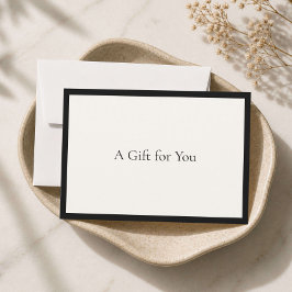 Elegant minimalistisk lyxbutik Elfenbenspresentkor