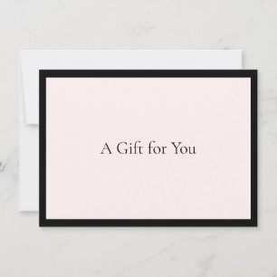 Elegant minimalistisk lyxbutik Rosa presentkort