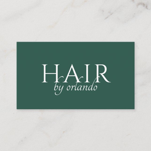 Elegant minimalistisk makeupartist typografi visitkort (Framsida)