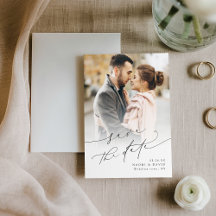 Elegant minimalistisk modern chic script foto