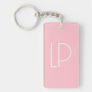 Elegant minimalistisk modern initial på pastellros
