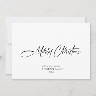 Elegant Minimalistisk modern jul Hälsning Julkort