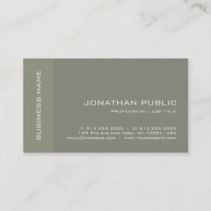 Elegant Minimalistisk Modern Plain Luxe-Profession Visitkort