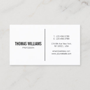 Elegant - minimalistisk modern Professionell - enk Visitkort