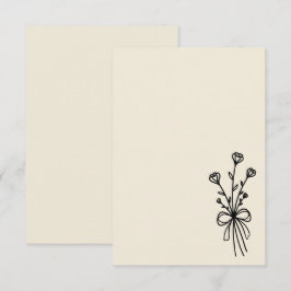 Elegant minimalistisk naturlig vit inbjudningar