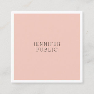 Elegant - minimalistisk och modern, elegant, fasjo fyrkantigt visitkort