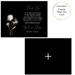 Elegant Minimalistisk ortodox kristen begraver Tack Kort