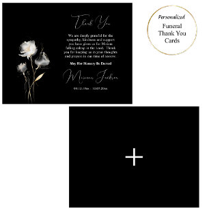 Elegant Minimalistisk ortodox kristen begraver Tack Kort