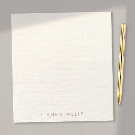 Elegant minimalistisk personlig linne (bild)  anteckningsblock