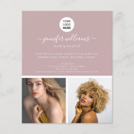 Elegant - Minimalistisk PR-Rosa Modern Flygblad