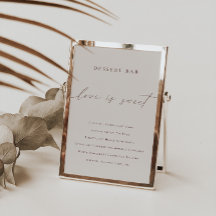 Elegant - Minimalistisk Pub-menysignatur för Desse