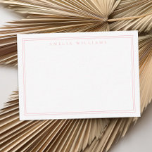 Elegant Minimalistisk Rosa två Gräns