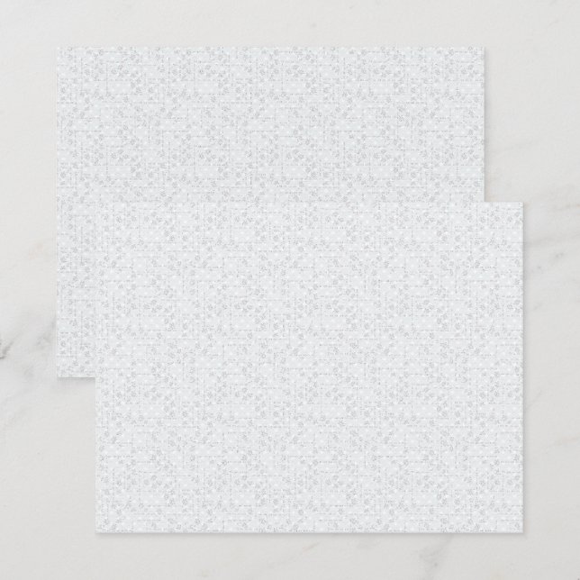 Elegant minimalistisk skolmönster anteckningskort (Fram/baksida)