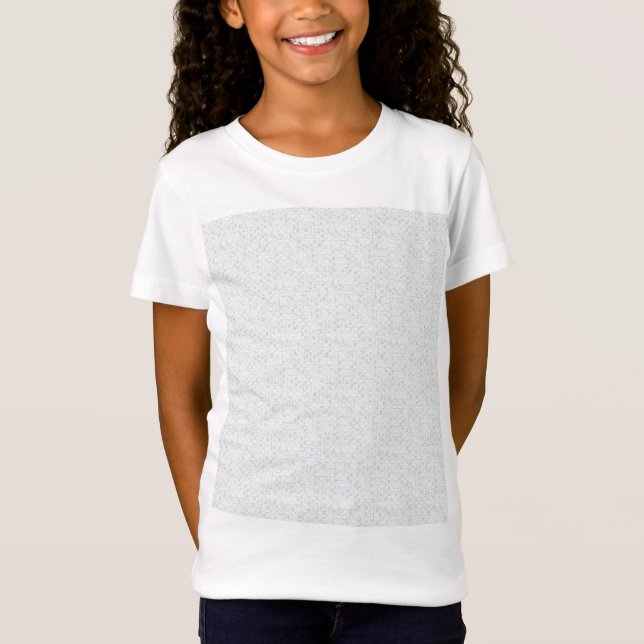 Elegant minimalistisk skolmönster t shirt (Framsida)
