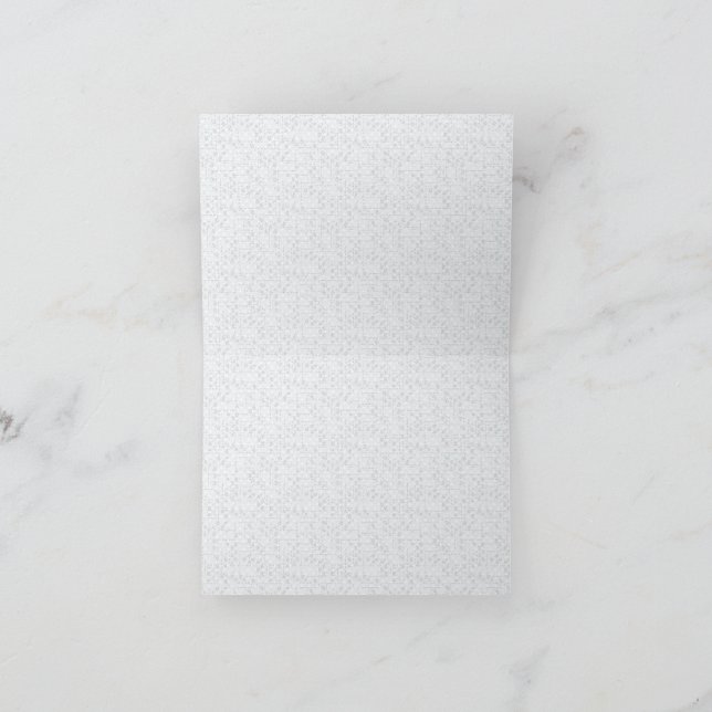 Elegant minimalistisk skolmönster tack kort (Inuti)