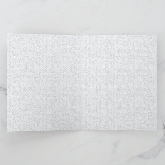 Elegant minimalistisk skolmönster tack kort (Inuti)