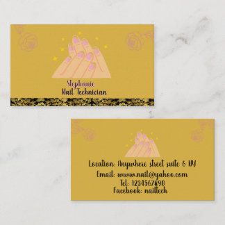 Elegant minimalistisk skönhet i den tekniska logot visitkort