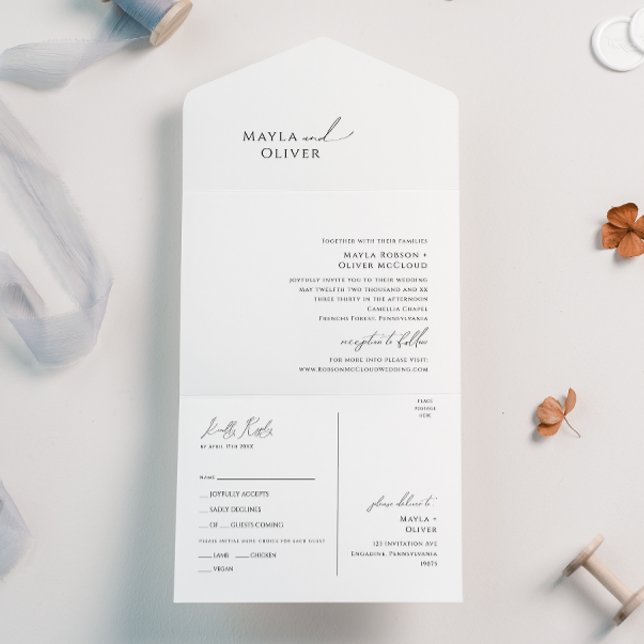 Elegant Minimalistisk skriptförsegling och skicka (Skapare uppladdad)