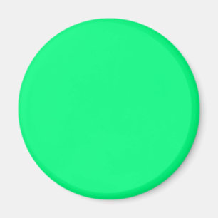 Elegant minimalistisk solid neon fjädergrön färg magnet