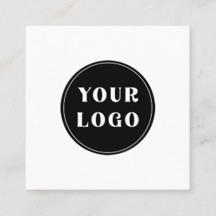 Elegant, minimalistisk, stilren och anpassningsbar fyrkantigt visitkort