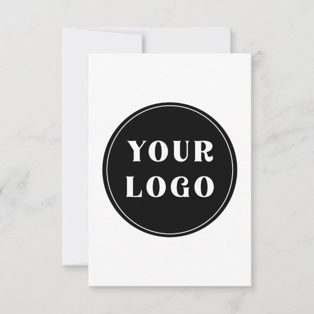 Elegant, minimalistisk, stilren och anpassningsbar tack kort (Framsida)