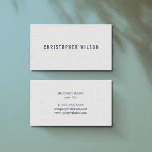 Elegant - minimalistisk Struktur White Blue Consul Visitkort