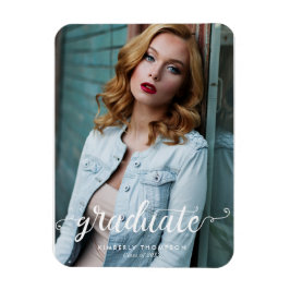 Elegant Minimalistisk Studenten Chic-kalligrafi Magnet