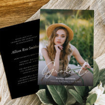 Elegant Minimalistisk Svartvit Studenten