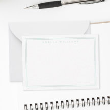 Elegant Minimalistisk turkos två Gräns